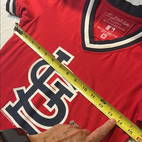 Wright & Ditson Red st. Louis Cardinals baseball Short Sleeve Tee. NWT. M - Picture 9 of 9